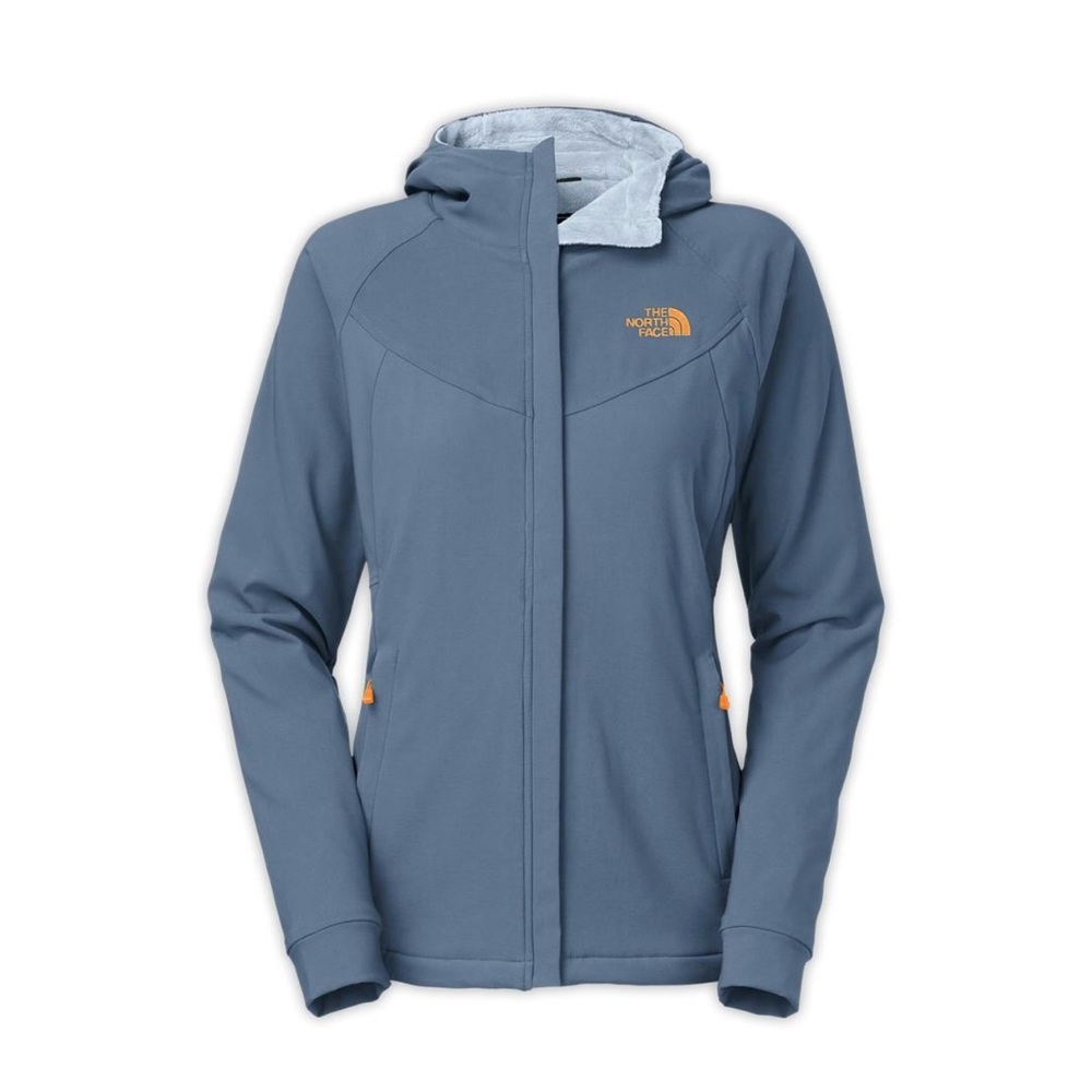 The North Face Blue Ski Jacket with Hood and Technical Fabric
